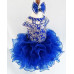 Infant/toddler/baby/children/kids Girl's glitz Pageant evening/prom Dress/clothing G225(Royal Blue)